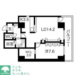 シティコート目黒２号棟の物件間取画像